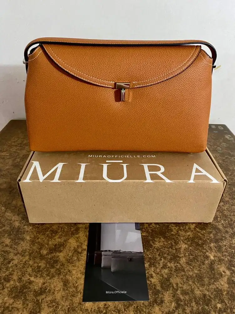 MIŪRA Toteme T-Lock Bag (Brown) - New Product + Box