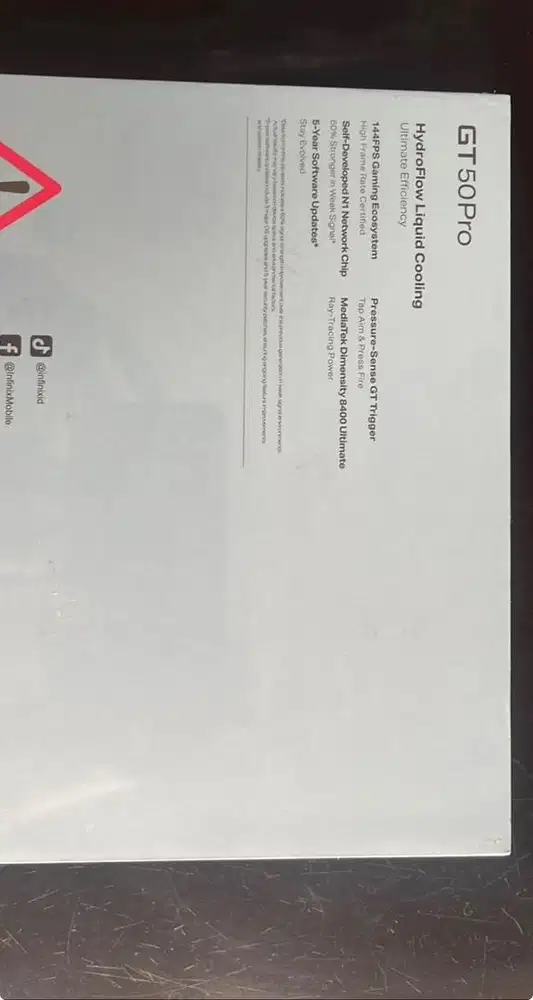 Infinix GT 50 Pro 12/256 Resmi baru