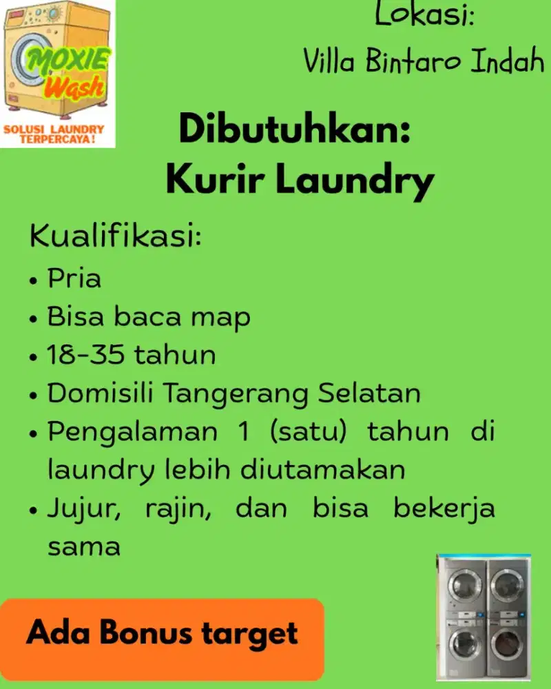 KARYAWAN: KURIR LAUNDRY