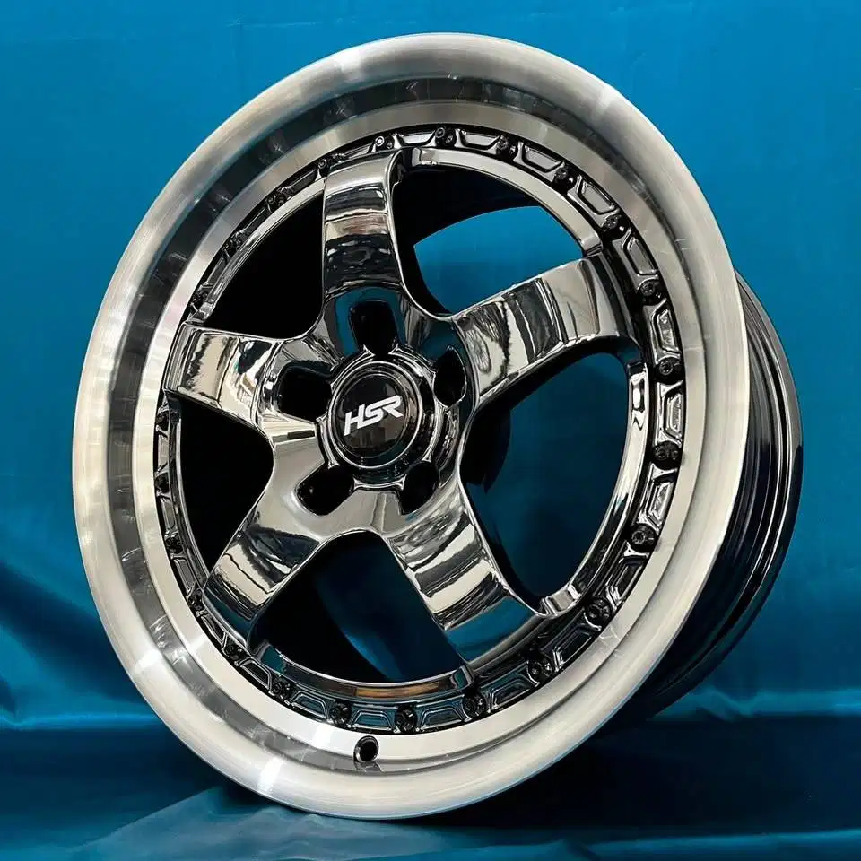 VELG MOBIL NEW JDM PELEK BOB HSR R17X85 H5X114,3 ET45 BLACK CHROME