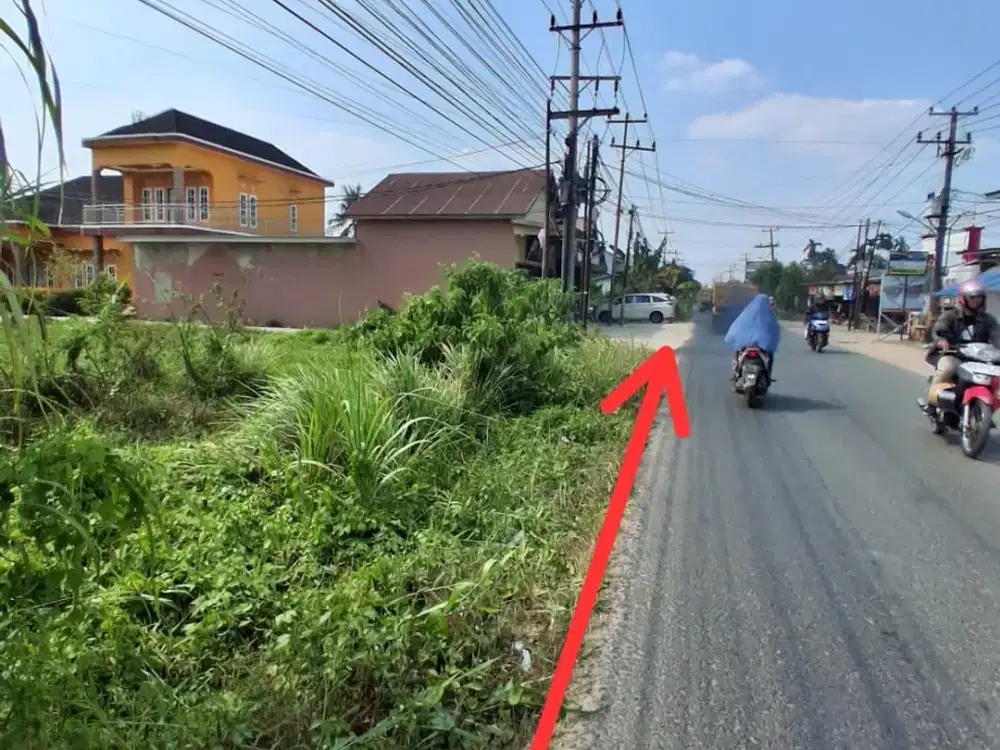 Dijual tanah pinggir jalan mata merah