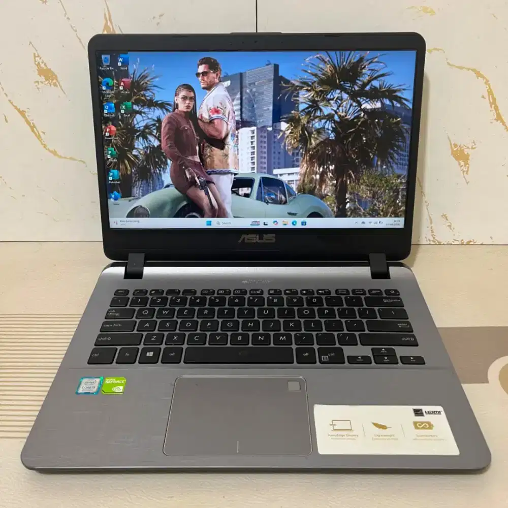 Forsale, Laptop Asus X407UF (Bisa untuk gaming) -SSD 512/8GB -MULUS