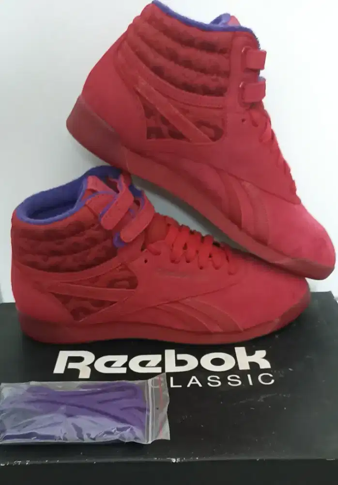 Reebok Classic Freestyle Hi Alicia Keys Red Purple Women’s