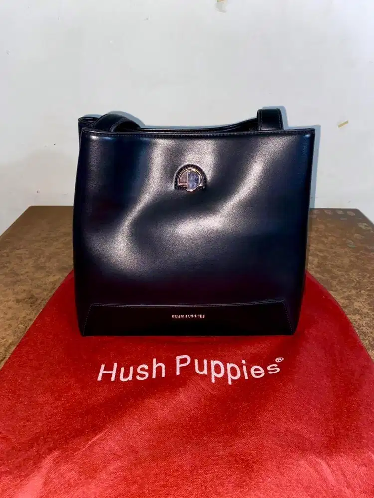 Hush Puppies Tortee Tote (Black) New Original Product + Goodie Bag