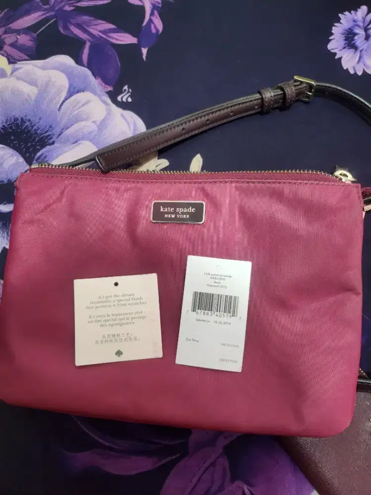 Tas sling bag fusia