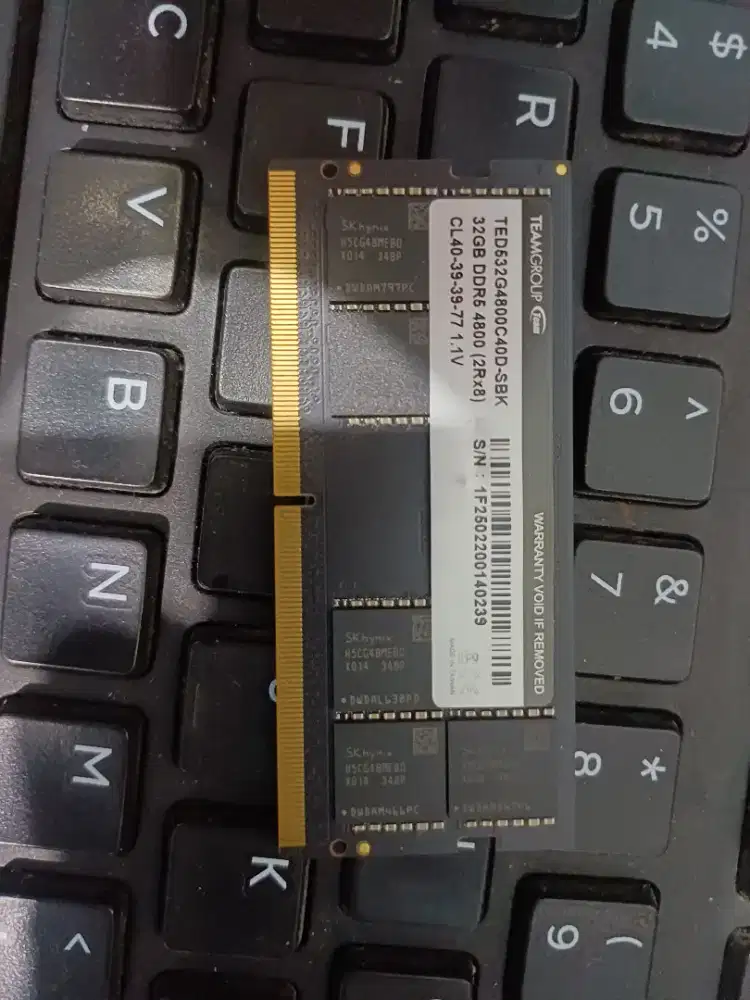 Jual RAM Laptop/Mini PC 32GB DDR5 4800MHz TEAMGROUP (Cabutan Normal)