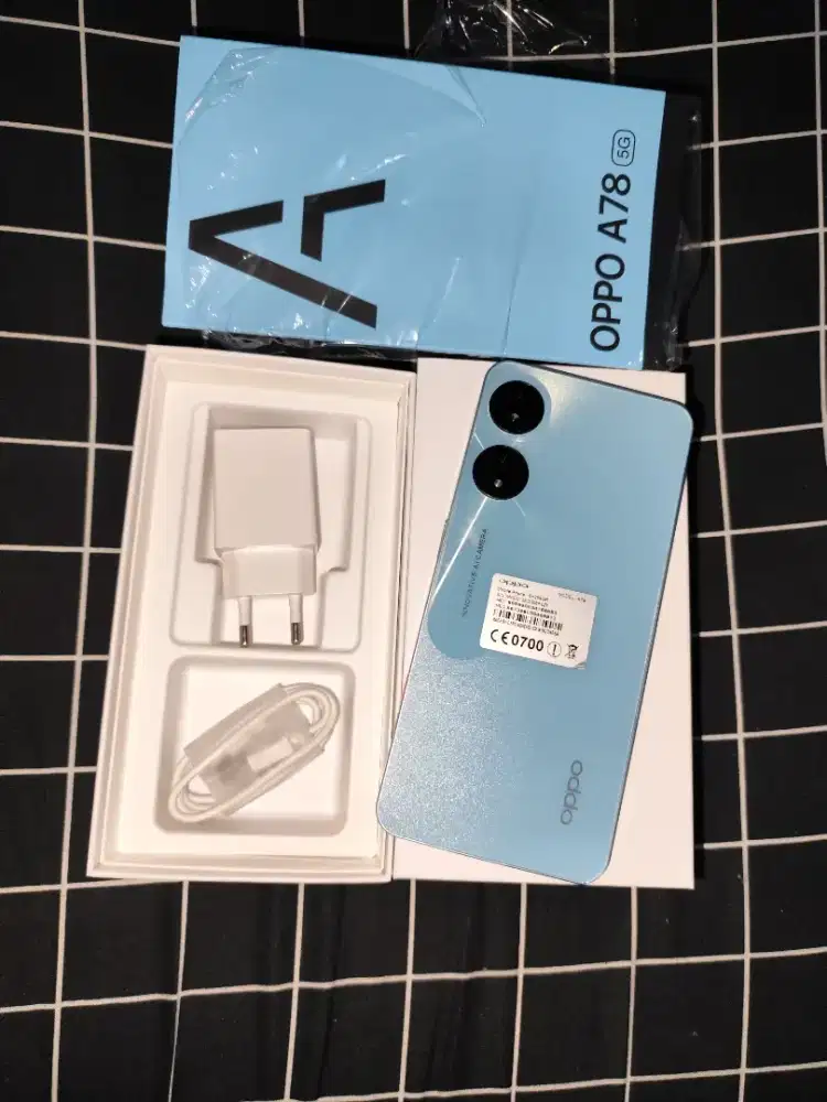 Oppo a78 5g 8/256 fullset baru