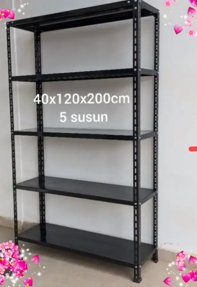 Rak besi susun 5