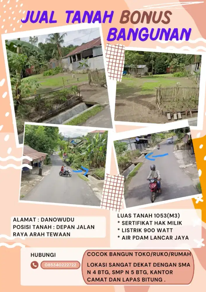 Dijual Tanah dan bangunan
