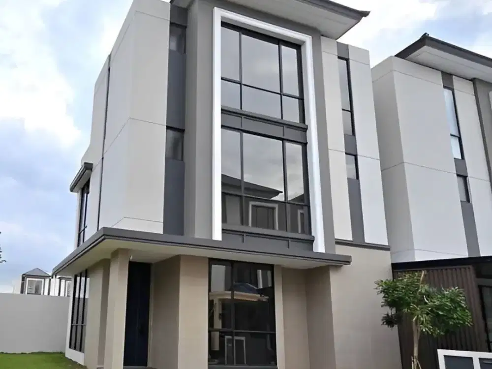 Rumah Hoek 3lt 12x14 170m 4KT Cluster Sentarum Asya JGC Jakarta Garden City
