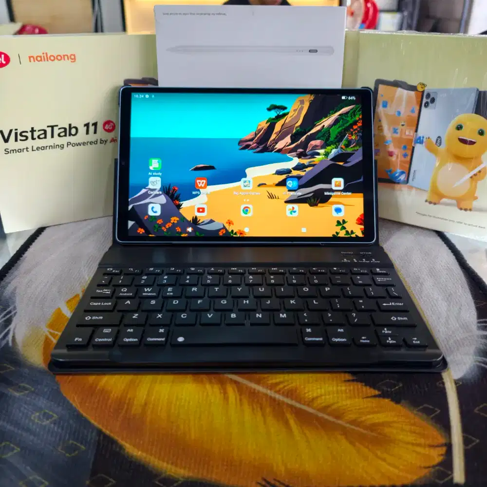 Itel vista tab 11 4G LTE include keyboard dan stylus