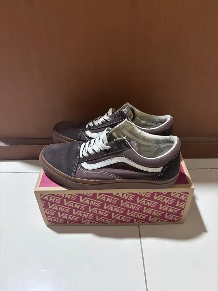 vans old skool vintage gum chocolate