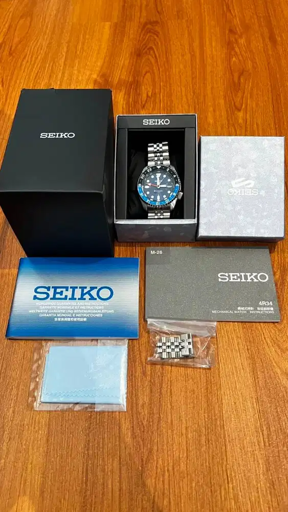 Seiko 5 Sports GMT SSK003K1 Automatic - Fullset, Mulus