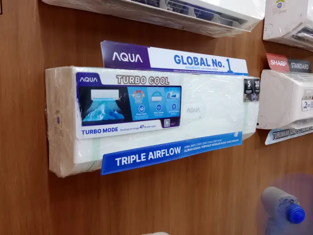 Bisa Cicilan.Aqua Japan AC Split 1Pk AQA-09FQDL3 Turbo Mode~Power Save