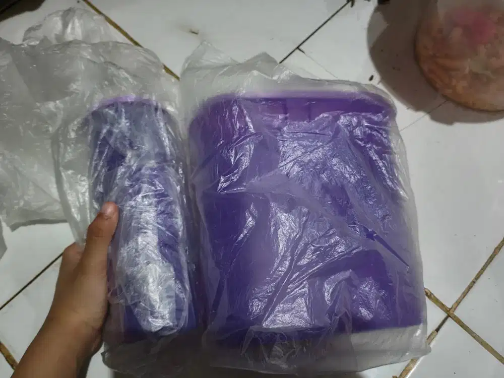 tempat cemilan dan botol minum tupperware