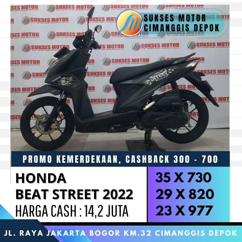BEAT STREET ESP 2022 MULUS CASH KREDIT CC/PAYLATER UNIT BERGARANSI