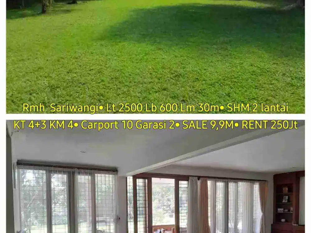 Rumah Sariwangi luas dan besar