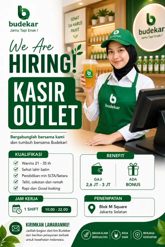 LOKER KASIR OUTLET JAMU