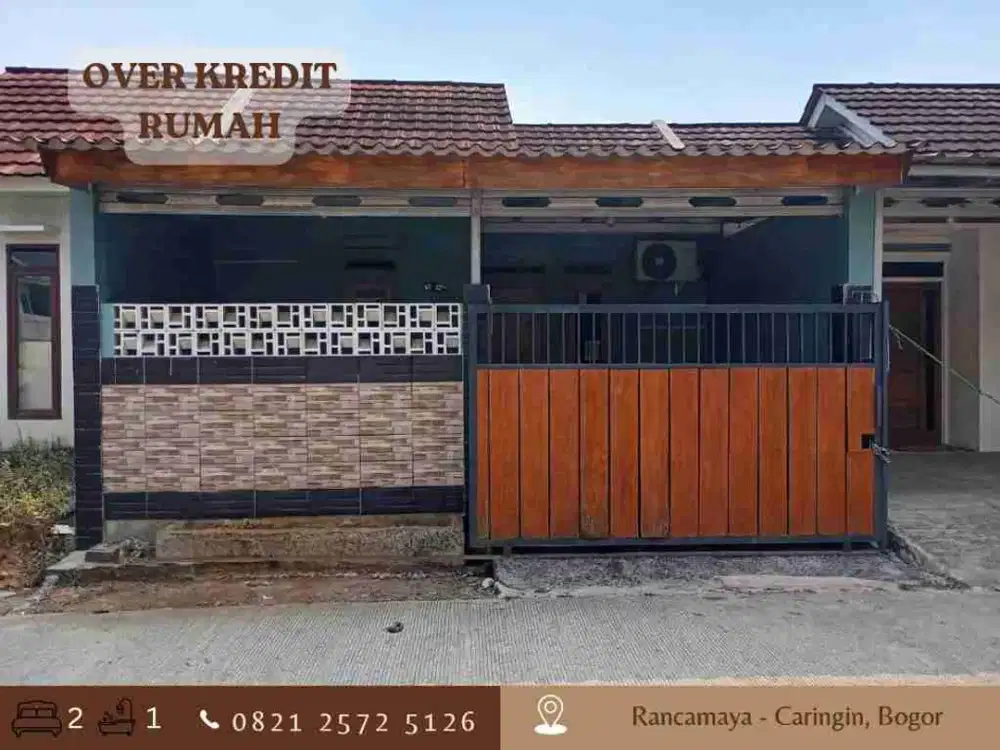 Over Kredit Rmh ccln flat 1 jtan di Rancamaya Caringin Bogor dkt Tol