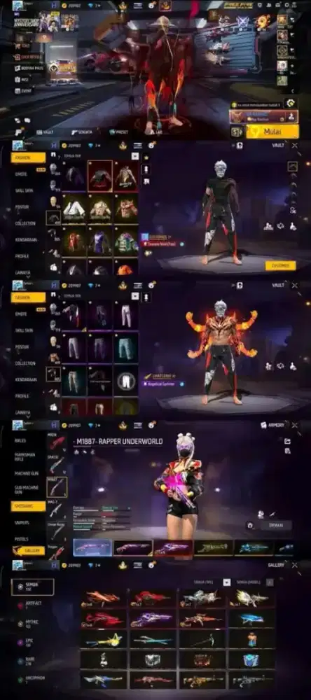 Spesial jual akun ff murah meriah Real Asli Amanah & tepercaya Asli