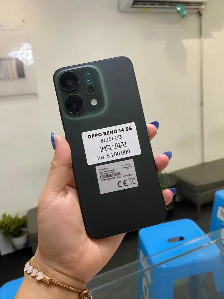 OPPO RENO 14 5G 8/256GB FULLSET TERIMA TT KREDIT SERVIS