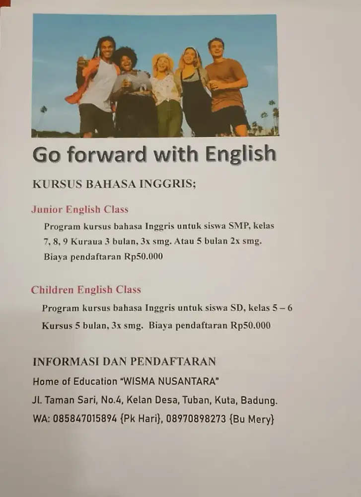 Kursus bahasa lnggris