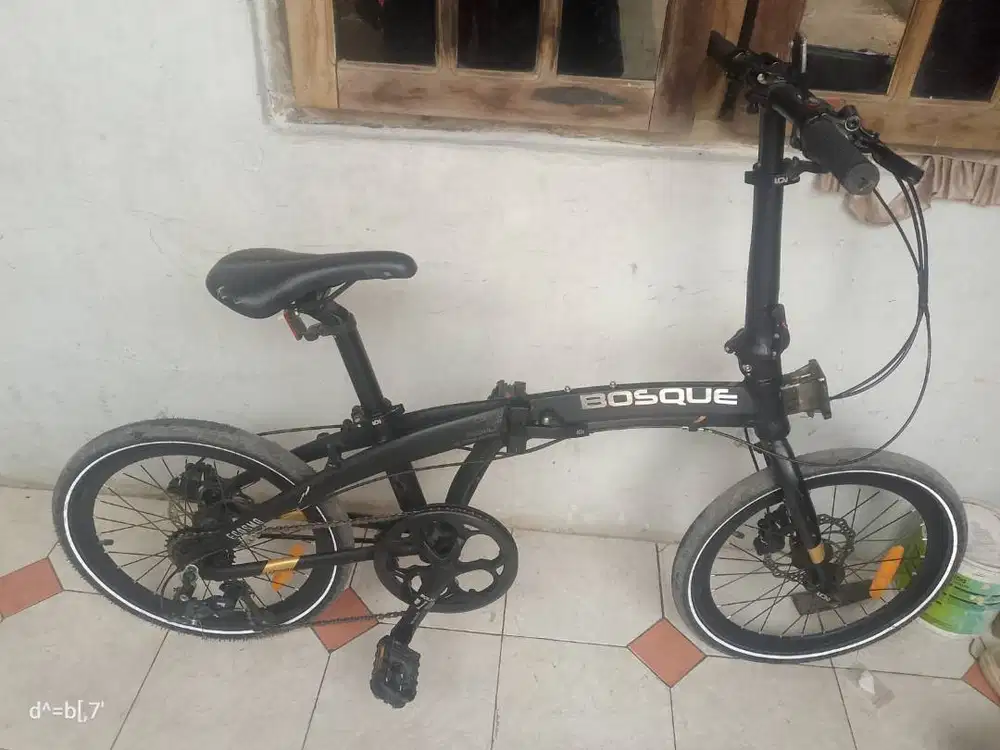 Sepeda Lipat Element Ecosmo Bosque Hitam Original