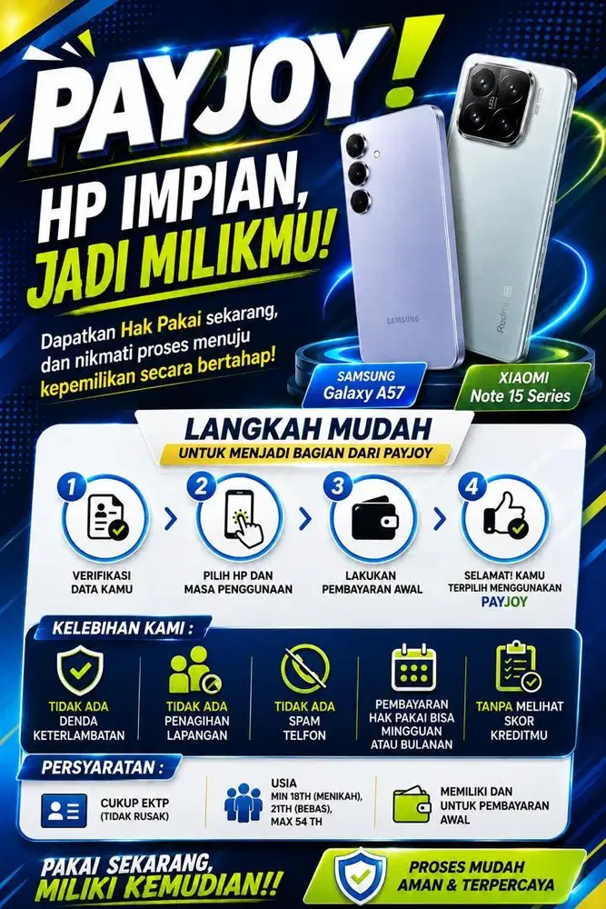 Kredit HP Samsung Tanpa BI Checking 95% Pasti Acc