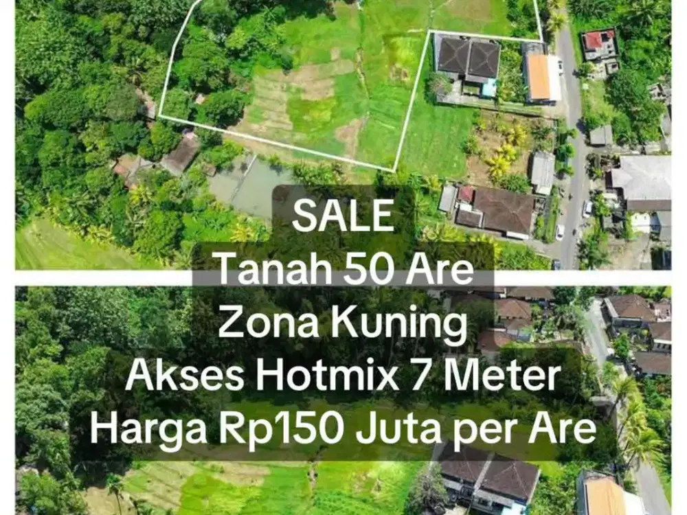 SALE Tanah 50 Are Zona Kuning Megati Selemadeg Timur