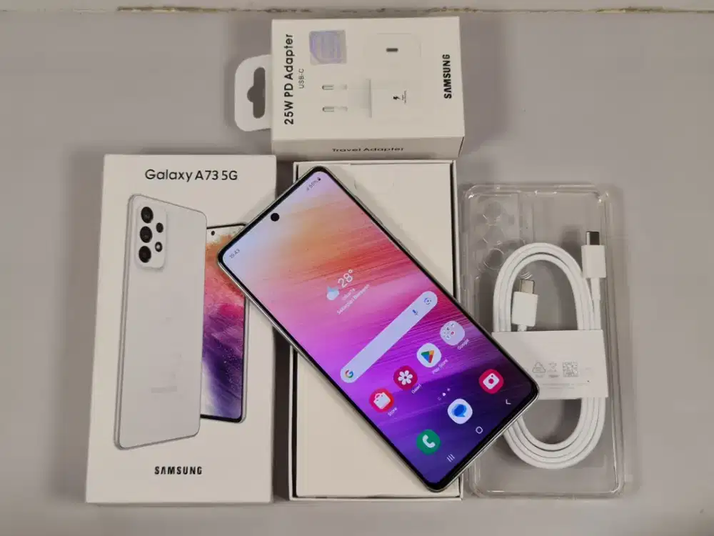 Samsung Galaxy A73 5G NFC 8/256 fullset Resmi SEIN