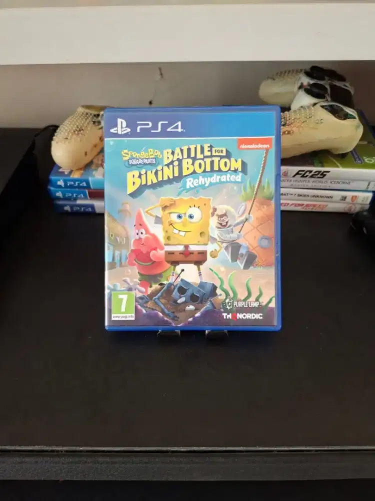 Kaset PS4 Spongebob battle for bikini bottom rehydrated
