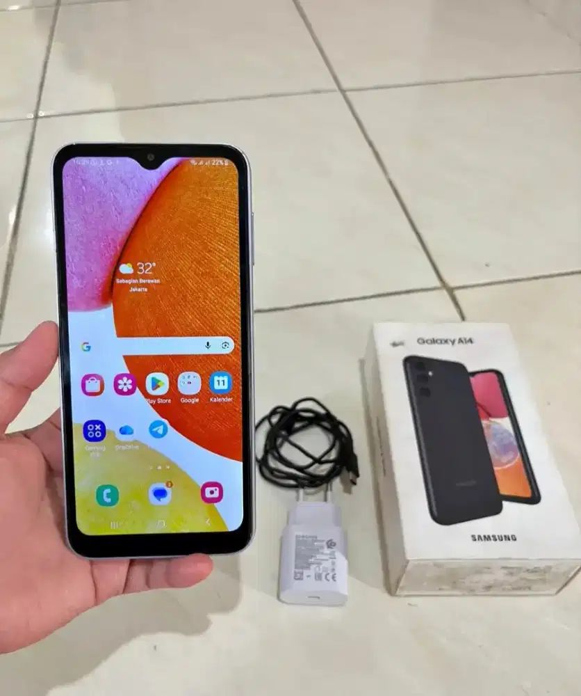 Samsung a14 ram 6/128 Nfc fullset