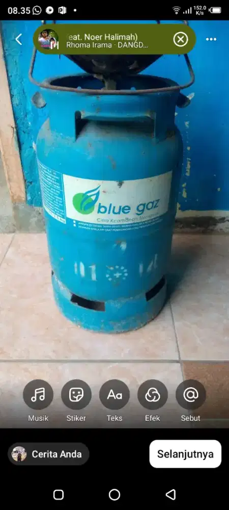 Jual tabung blue gas 5,5 kg