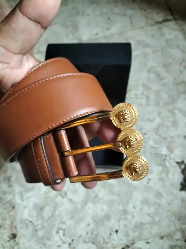Gesper pria versace original branded