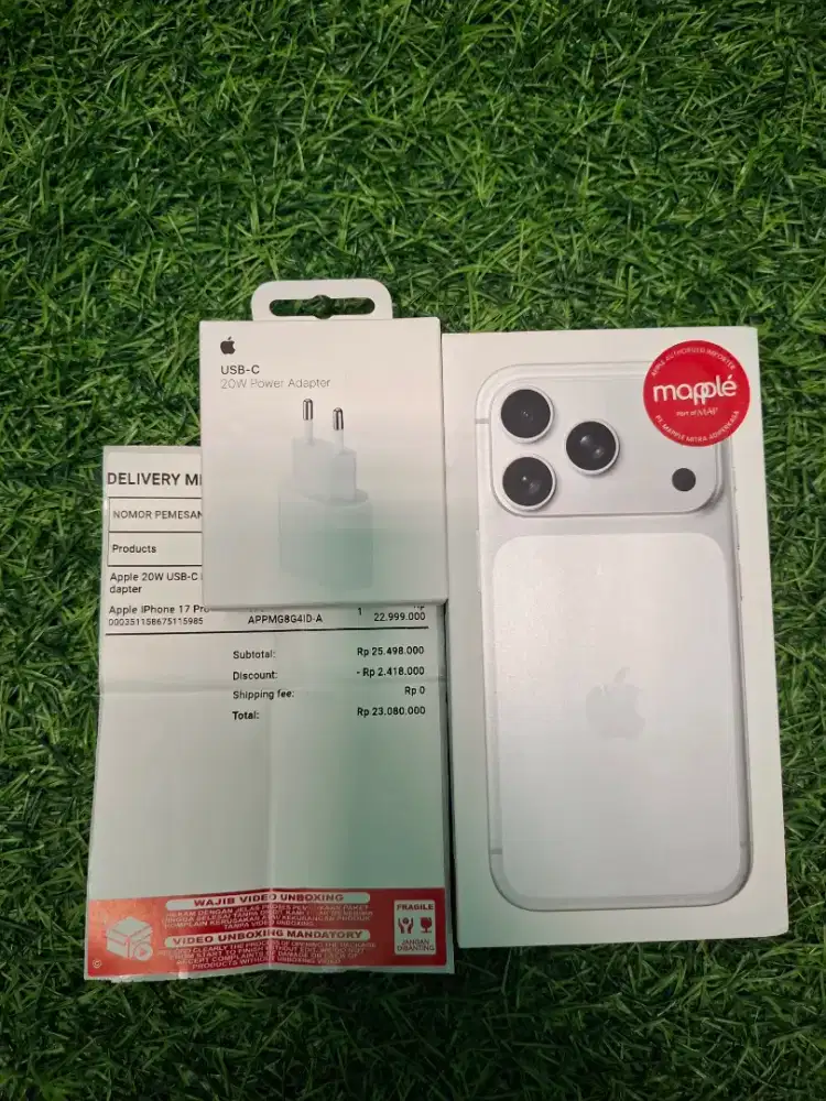 Iphone 17 pro 256 FREE Adapter Ori