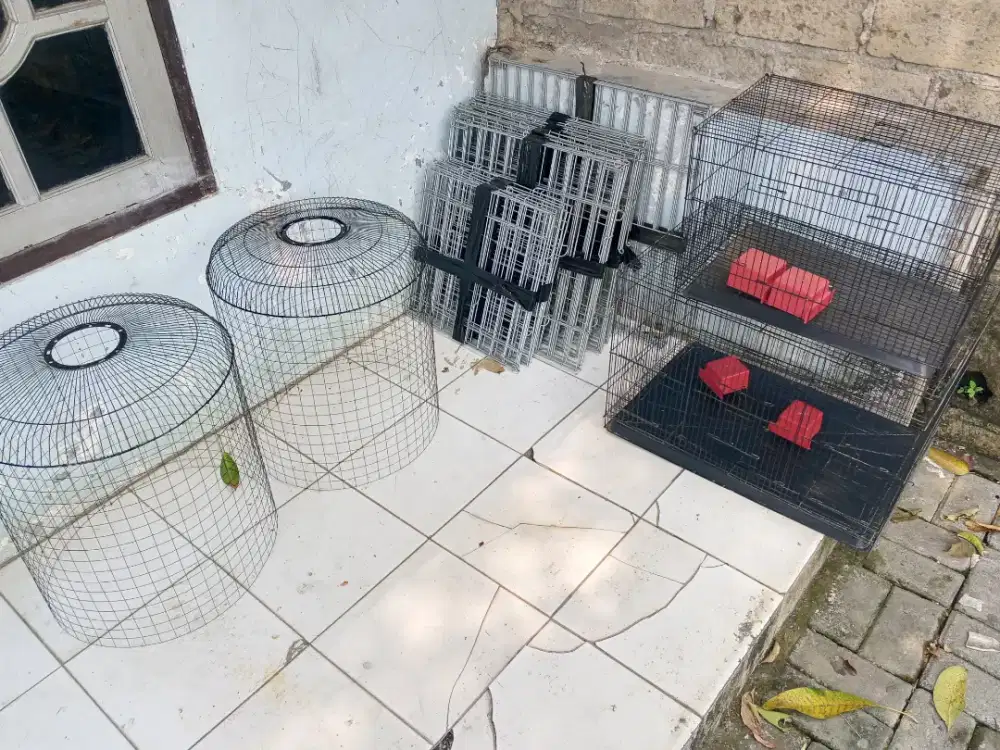 Kandang besi dan kurungan ayam kecil