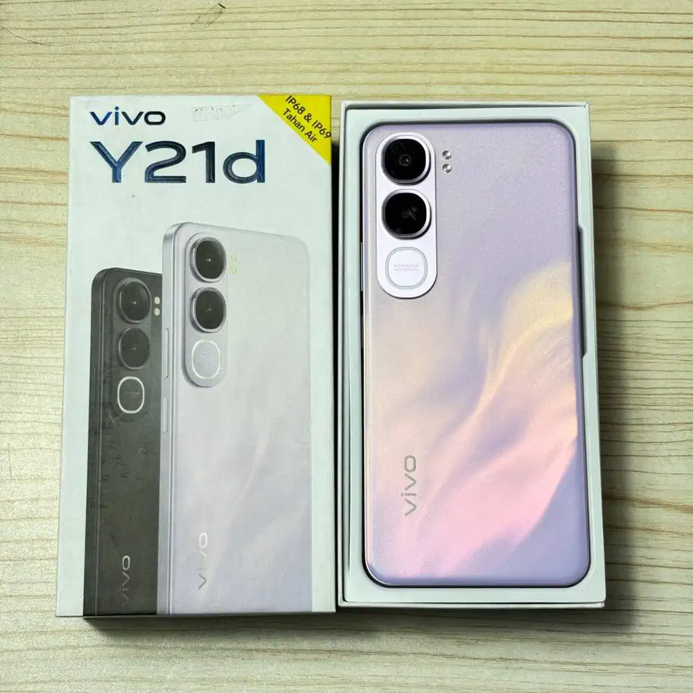 VIivo Y21D 8/128GB Purple | Mulus Terawat | Fullset Dus + Adaptor
