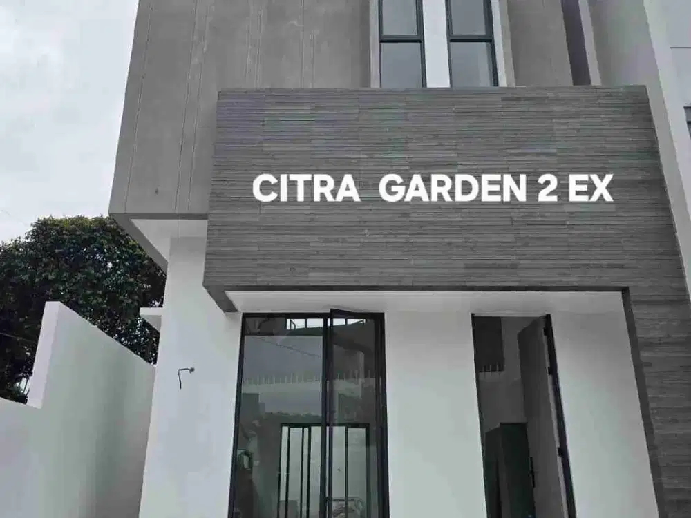 Dijual rumah baru Citra garden 2 ex, LT. 7x16, hook hdp utara, 2 lt, terang