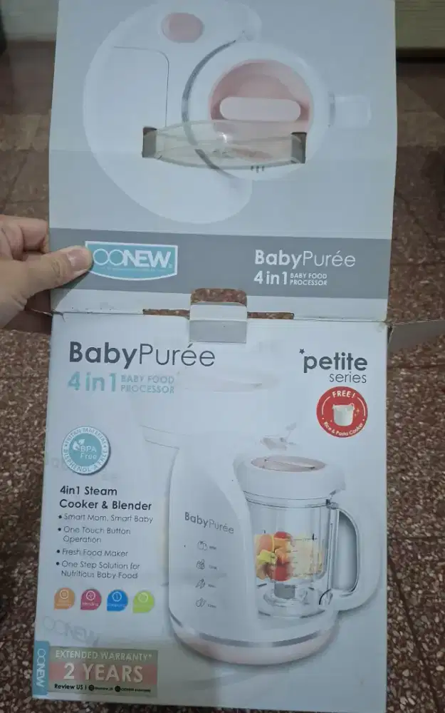 OONEW BabyPurée Petite Series (4-in-1 Baby Food Processor)