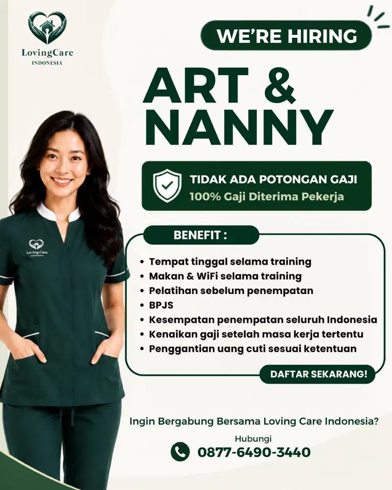 Butuh ART kerja segera