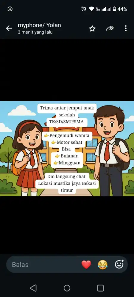 Antar jemput anak sekolah