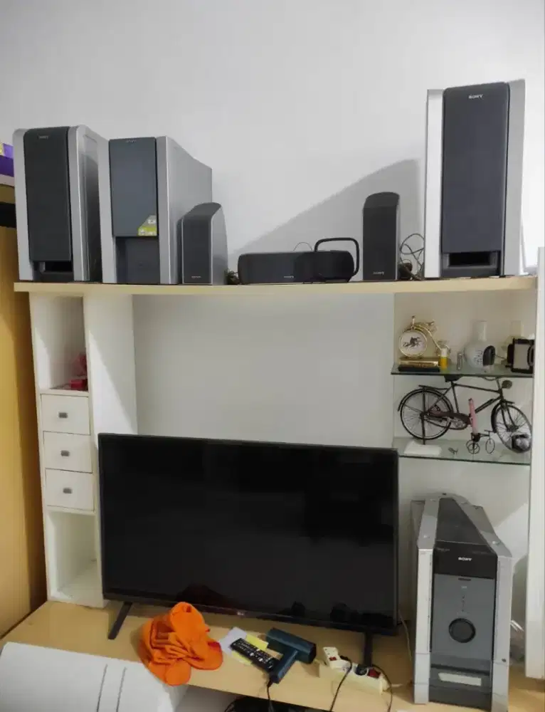 Home Teater Audio Sony HCD FLX5D Headset Receiver Amplifier Lengkap