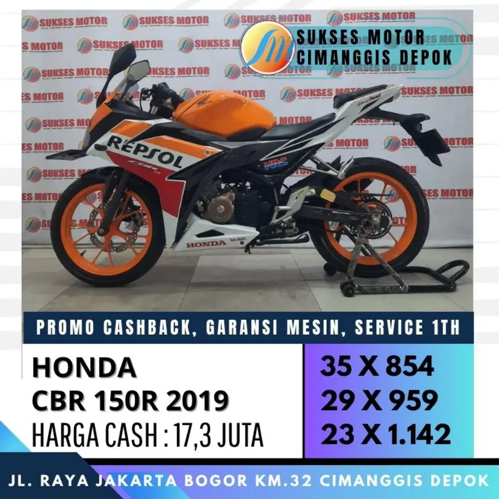 CBR 150R REPSOL 2019 UNUT ISTIMEWA KM LOW PAJAK HIDUP PANJANG