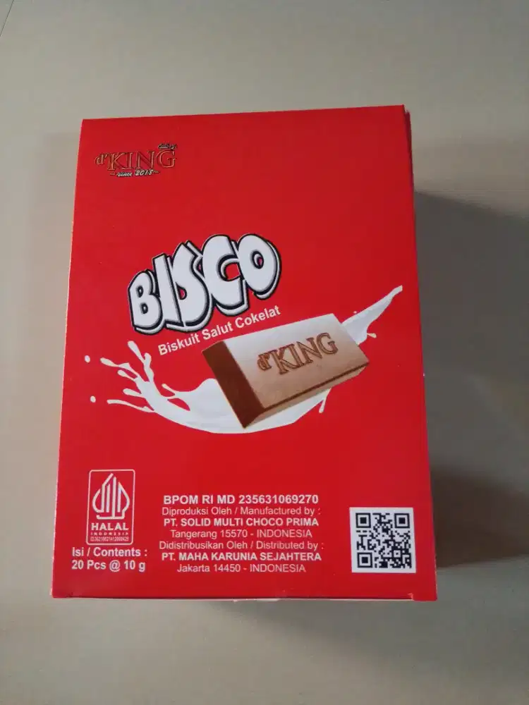 D'king coklat cashew bisco dan hazelnut murah