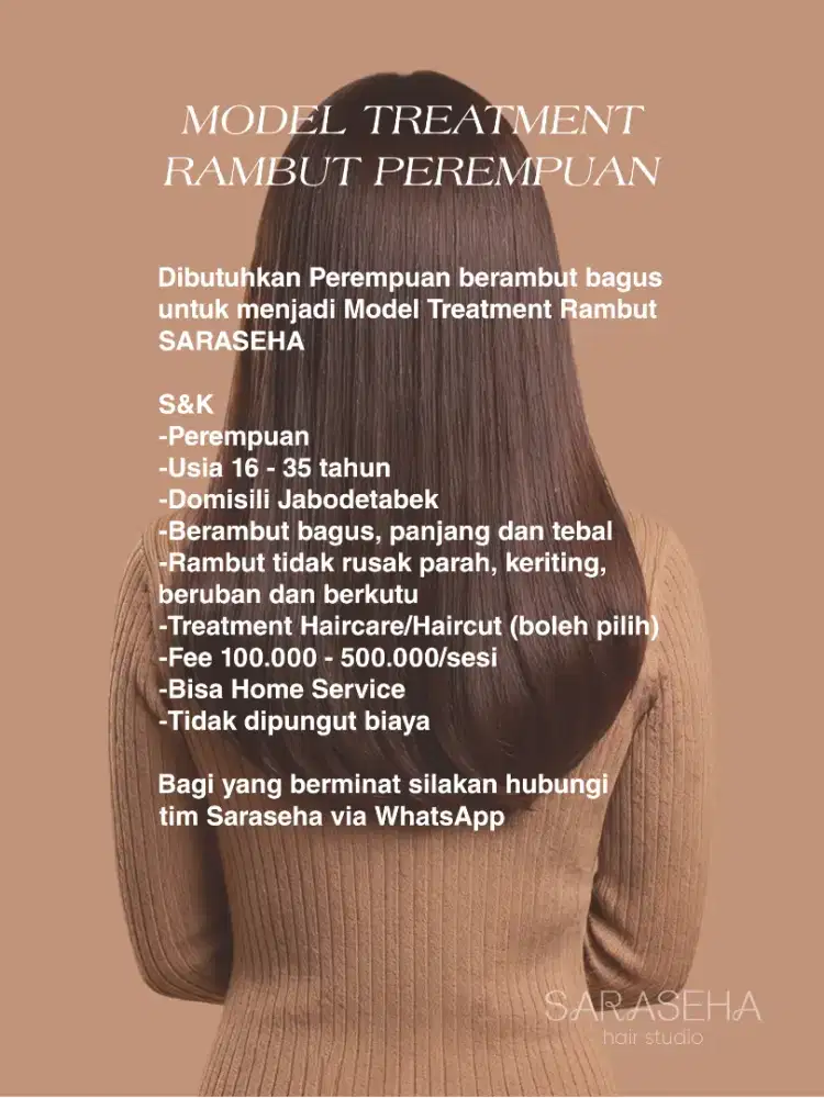 Model Treatment Rambut Perempuan