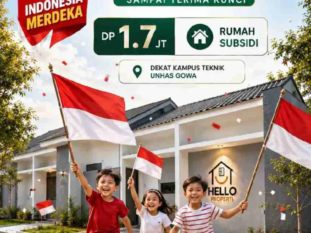 Rumah Subsidi dekat Kampus Unhas Gowa