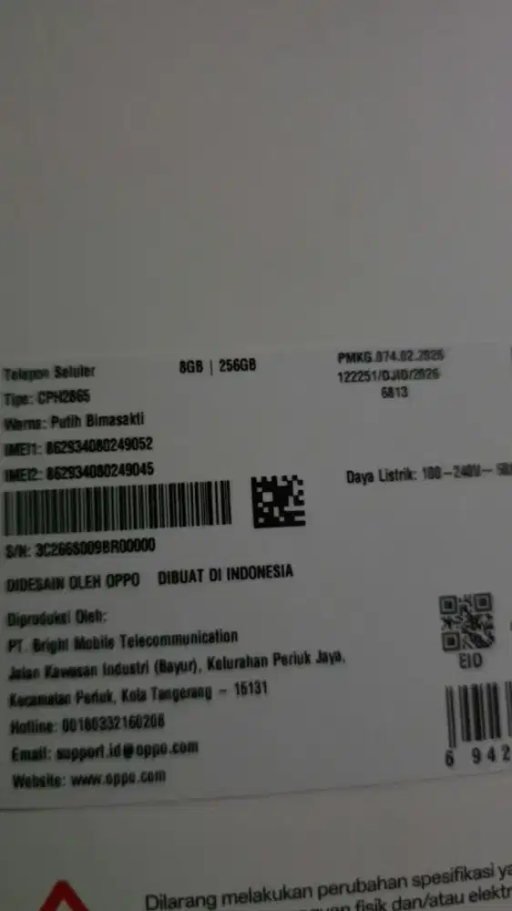Oppo edisi gak jadi pake,masih kaya baru