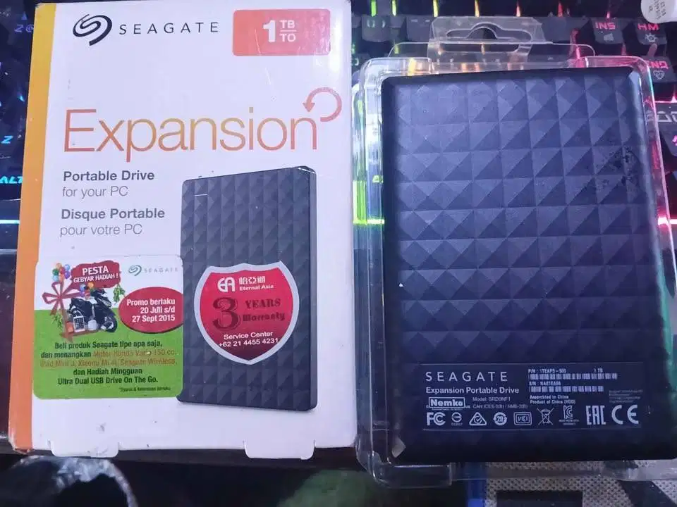 Seagate Expansion 1TB like new fullset 500rb NET cod jatingaleh pln