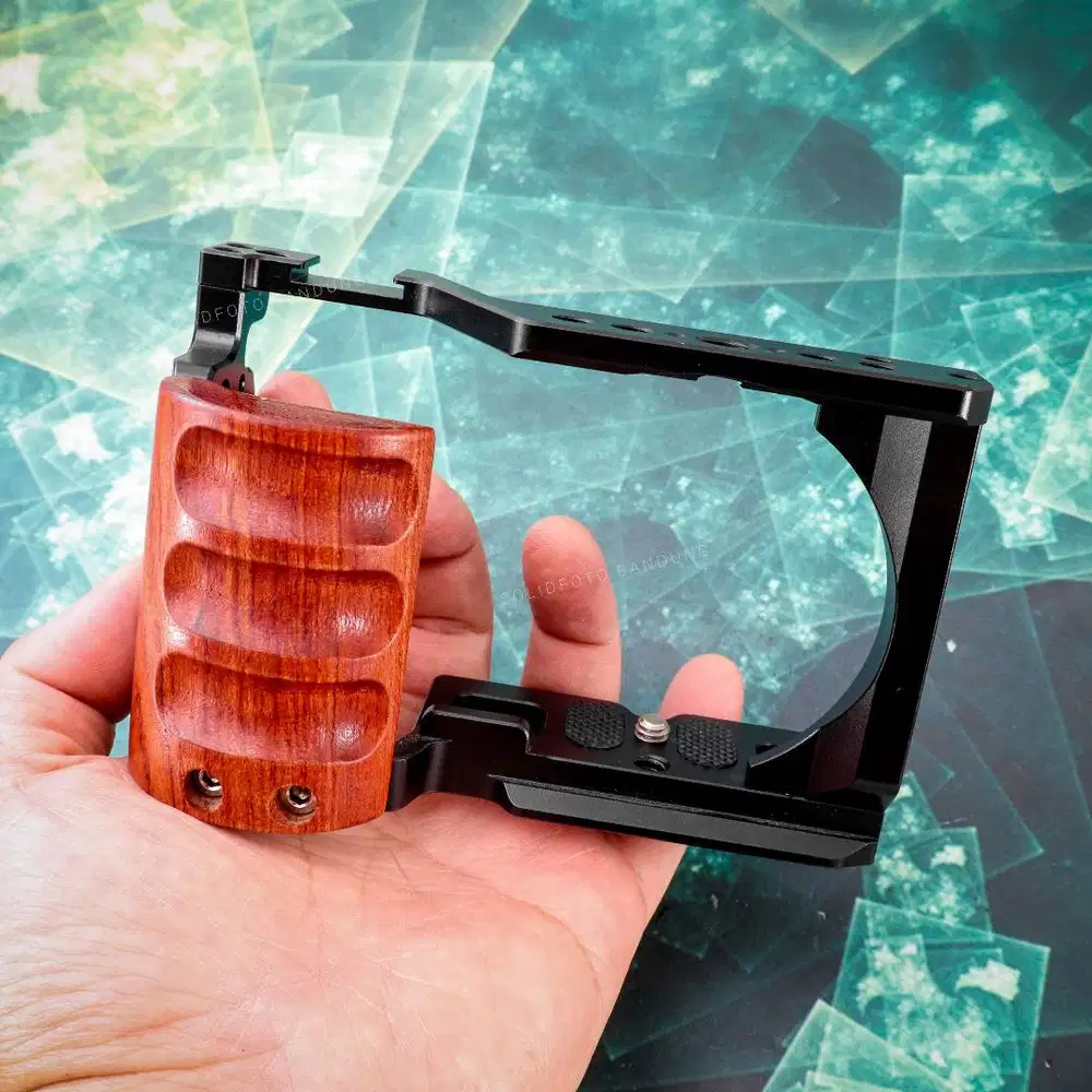 Cage Rig Wood SONY ZV-E10 ZVE10 Bracket Stabilizer Vloging. Used Mulus