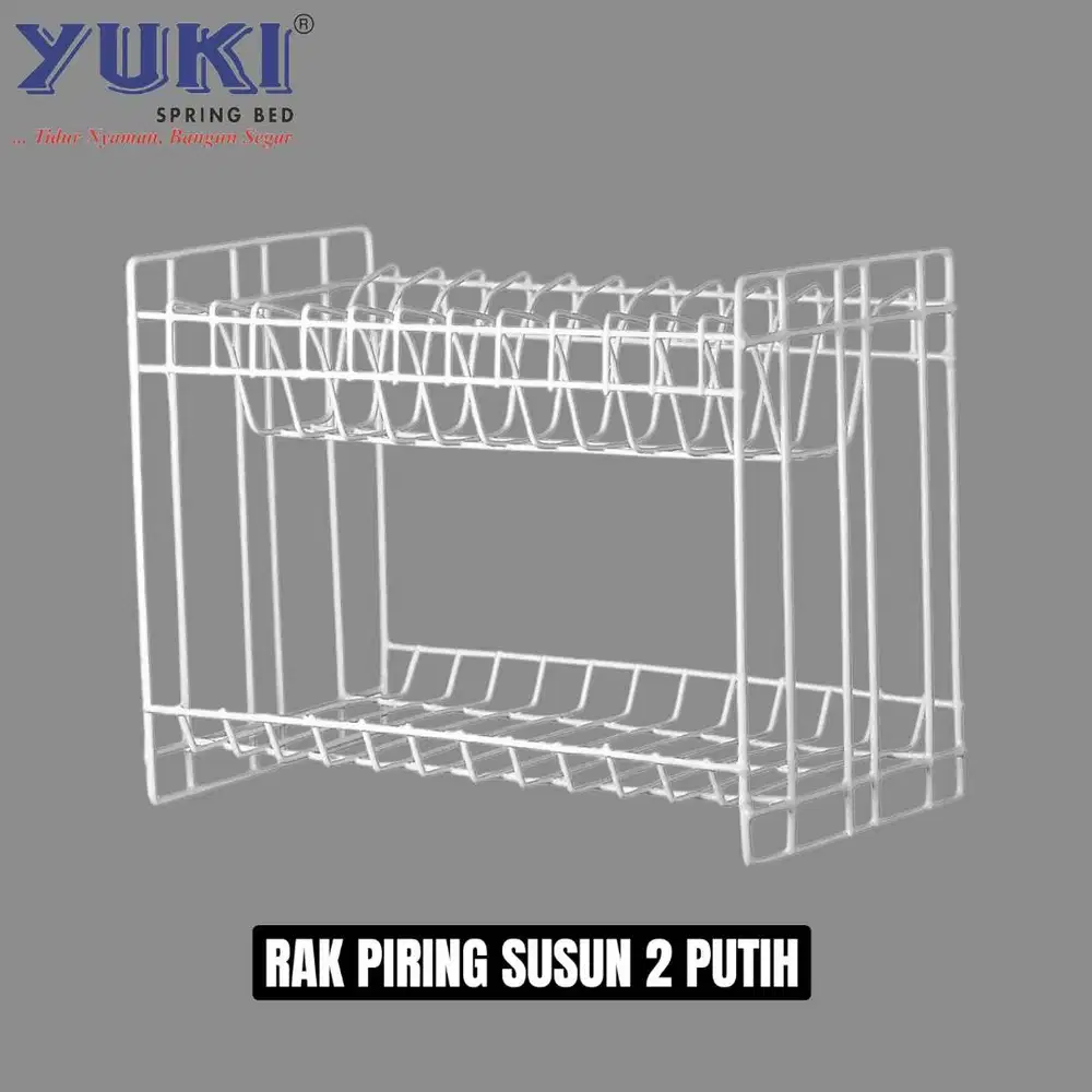Rak Piring Susun 2 Putih Nagamas